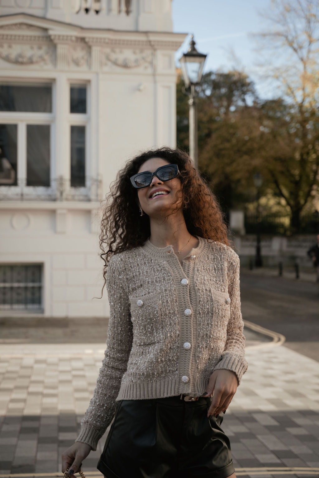 Evelyn Cardigan in Camel