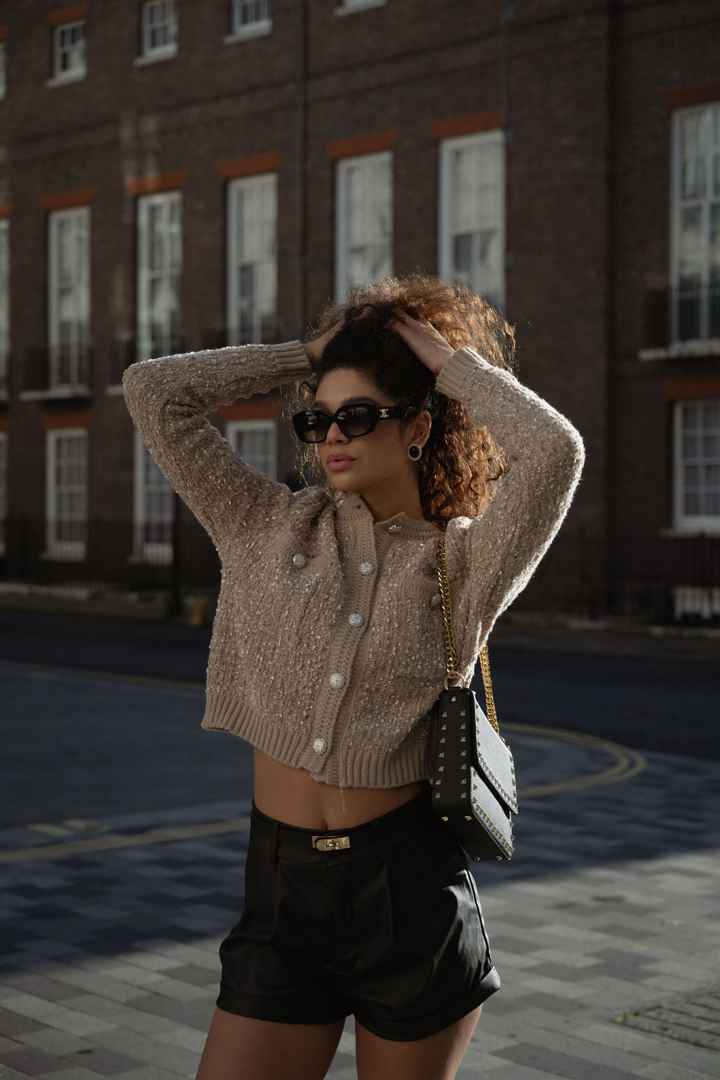 Evelyn Cardigan in Camel